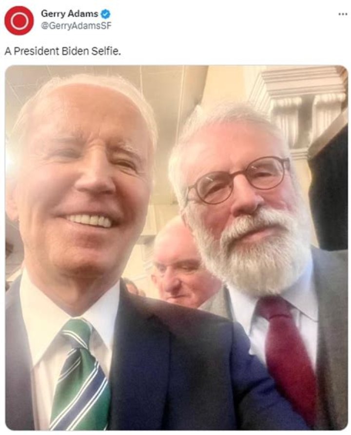 
Joe Biden’s selfie with alleged IRA member Gerry Adams raises anti-British questions 