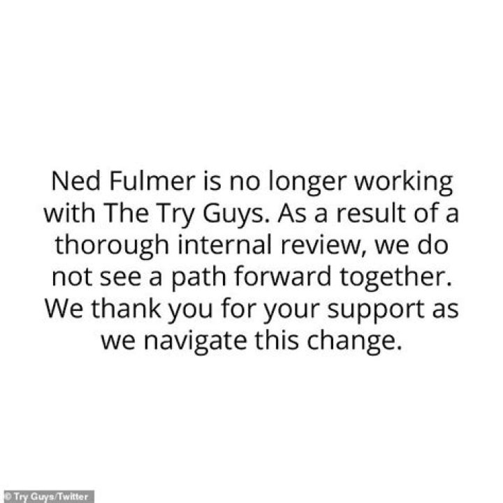 
Ned Fulmer Of “Try Guys” Is Fired After Cheating Allegations 