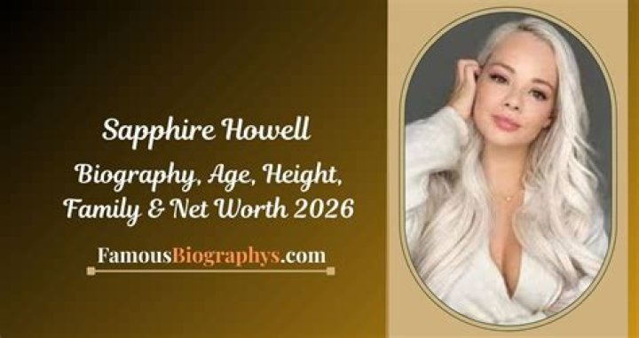 
Saphira Howell Height, Weight, Net Worth, Age, Birthday, Wikipedia, Who, Nationality, Biography 